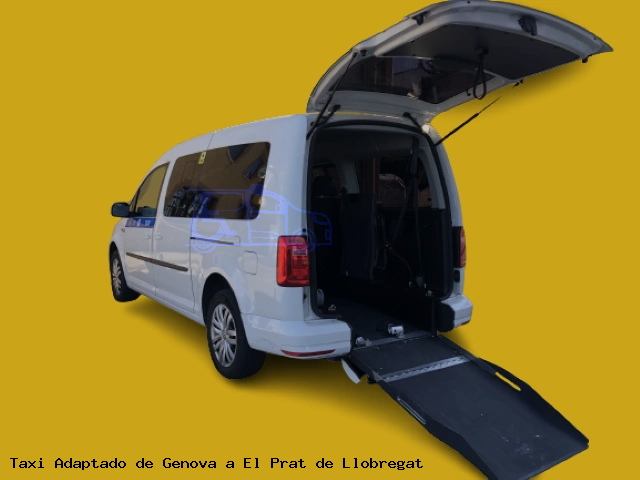 Taxi accesible de El Prat de Llobregat a Genova